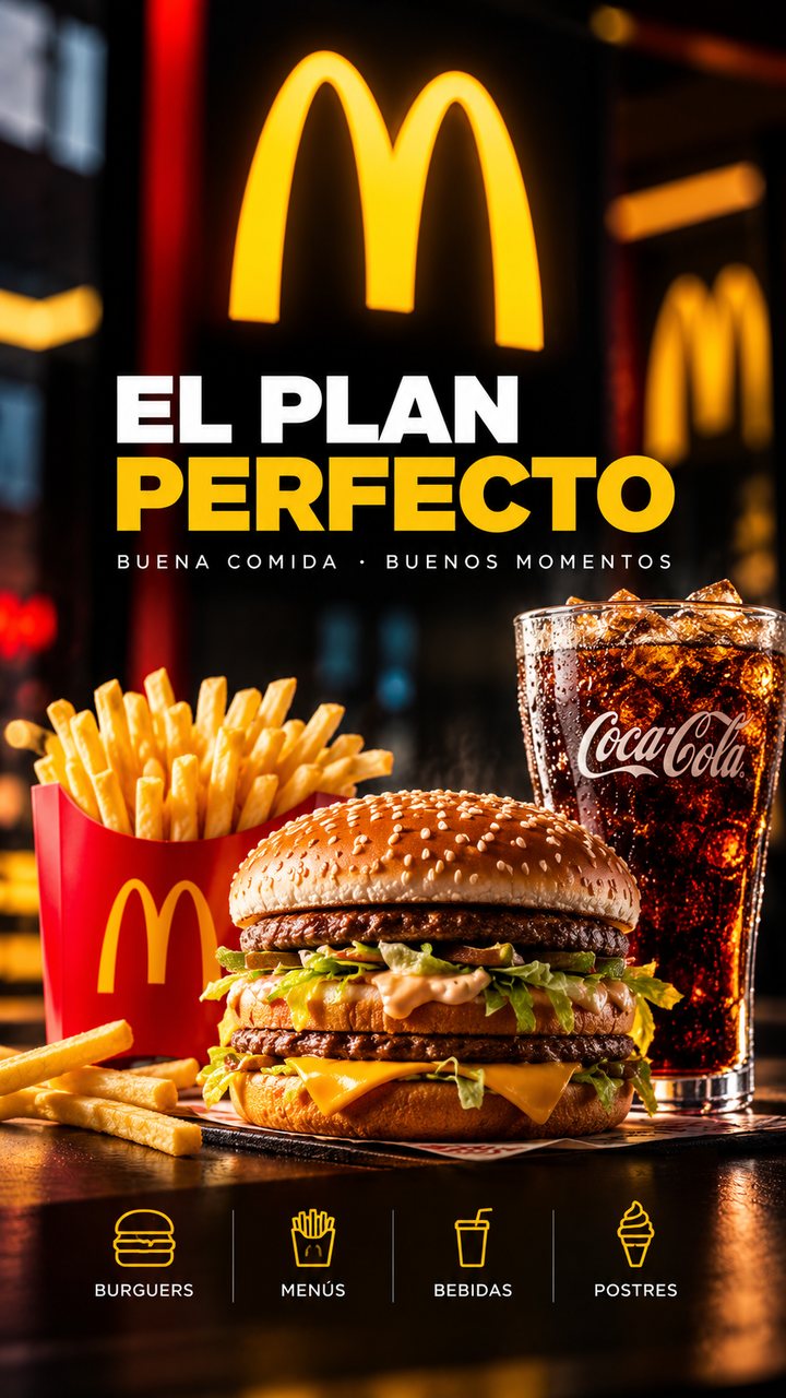 Ejemplo de anuncio de comida rápida